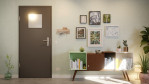Front-Milieuansicht von GARANT Wohnungseingangstür 10622-60 Ebony CePaL mit Lichtausschnitt LA-9