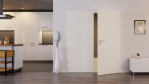 Front-Milieuansicht von CLASSEN Doppelflügeltür Dynamic RAL 9010 Weißlack 2.6 mit Zarge