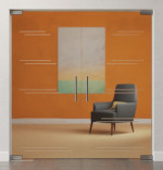 Bild von Aida Motiv matt 2-flg. Glaspendeltür DORMA Mundus BTS Variante 4 - Erkelenz