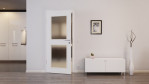 Front-Milieuansicht von Weiß ähnlich RAL 9016 LA 12 Mattlack Basic Innentür - Huga