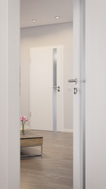 CloseUp-Stilwelt von Smart 1 Schlossseite Basic Durat Pino Weiß Innentür - Huga