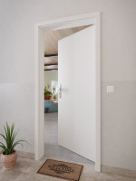 CloseUp-Milieuansicht von GARANT Wohnungseingangstür 0160-60 Silver Grey CePaL