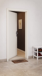 CloseUp-Milieuansicht von GARANT Wohnungseingangstür Weißlack 9010 GHK08