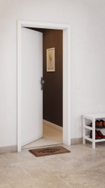 CloseUp-Milieuansicht von GARANT Wohnungseingangstür U11209SD Edelweiß GHK08