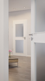 Detail-Milieuansicht von Weiß ähnlich RAL 9016 LA 12 Mattlack Basic Innentür - Huga
