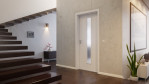 CloseUp-Milieubild von Esche Weiß ES 242 LA-1 mittig PortaLit Zimmertür - Westag