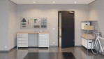 Front-Milieuansicht von GARANT Rauchschutztür Matt RAL 9005 G-TEC