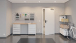 Front-Milieuansicht von GARANT Rauchschutztür Matt Weißlack 9016 G-TEC