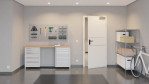 Front-Milieuansicht von GARANT Rauchschutztür Corona 832 Pearl White CePaL