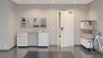 Front-Milieuansicht von GARANT Rauchschutztür Corona 851 Pearl White CePaL