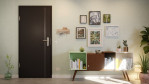 Frontansicht von GARANT Wohnungseingangstür Aura 850 Matt RAL 9005 G-TEC
