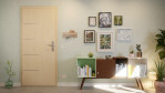 Front-Milieuansicht von GARANT Wohnungseingangstür Corona 834 Authentic Sand CePaL