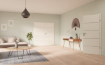 Main-Milieuansicht von GARANT Doppelflügeltür Corona 830 Pearl White CePaL mit Zarge