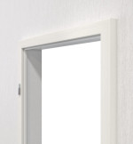 Detail-Ansicht von TEUTO Blendrahmen für Wohnungseingangstüren Authentic Bianco CPL mit runder Kante