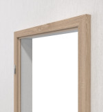 Detail-Ansicht von TEUTO Blendrahmen für Wohnungseingangstüren Authentic Eiche CPL mit runder Kante