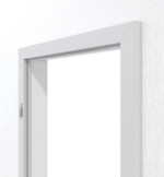 Detailansicht von JELD-WEN Blendrahmen Nickelgrau ähnl. RAL 7047