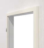 Detail-Ansicht von TEUTO Blendrahmen Weißlack 9010 CPL mit runder Kante