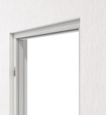 Detailansicht von GARANT Blockrahmen für Schallschutztüren Authentic Grigio CePaL mit runder Kante