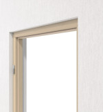 Detail-Ansicht von TEUTO Blockrahmen für Wohnungseingangstüren Authentic Sand CPL mit runder Kante