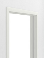 Detailansicht von WESTAG Schiebetürsystem in der Wand laufend Sira Weiß ähnl. RAL 9003 Westalack Soft 