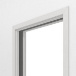 Detailansicht von GARANT Schiebetürsystem in der Wand laufend 0160-60 Silver Grey CePaL