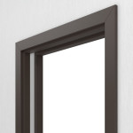 Detailansicht von JELD-WEN Schiebetürsystem in der Wand laufend Classic Orca DuriTop CPL