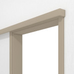 Detailansicht von Schiebetürsystem vor der Wand laufend Ultramatt Taupe Concepto - Hörmann
