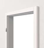 Wandansicht von Blendrahmen 0104-60 Traffic White Resopal mit eckiger Kante - Deine Tür