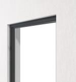 Detailansicht von der Aluminium-Blockzarge DB 703 Trend für Ganzglastüren - Küffner