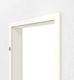 Detailansicht von GARANT Zarge für Nassraumtüren 0105-60 Pearl White Resopal mit eckiger Kante