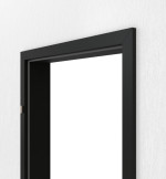 Detailansicht von GARANT Zarge für Wohnungseingangstüren 0901-60 Black Resopal mit eckiger Kante