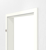 Detailansicht von GARANT Zarge für Wohnungseingangstüren U11026SD Kristallweiß GHK08 mit eckiger Kante