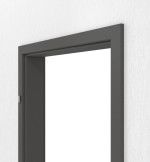 Detailansicht von GARANT Zarge für Rauchschutztüren 10622-60 Ebony CePaL mit kleiner Rundkante