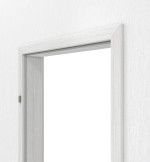 Detailansicht von GARANT Zarge für Wohnungseingangstüren Authentic Grigio CePaL mit runder Kante