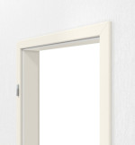 Detailansicht von GARANT Zarge Weißlack 9010 mit profilierter Kante