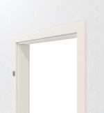Detailansicht der Zarge von CLASSEN Wohnungseingangstür-Set Weiß RAL 9010 CPL 4.1 mit Zarge und Beschlag