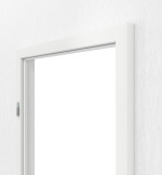 Detailansicht von GARANT Blendrahmen Matt Weißlack 9016 G-TEC mit runder Kante