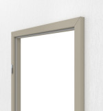 Detailansicht von GARANT Blockrahmen Matt Seidengrau 7044 G-TEC mit runder Kante