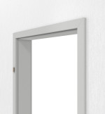 Detailansicht von GARANT Zarge für Objektinnentüren D92-60 Dove Grey Resopal mit eckiger Kante