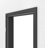 Detailansicht von GARANT Zarge Matt Graphitgrau 7024 G-TEC mit kleiner Rundkante