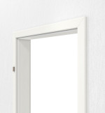 Detailansicht von GARANT Zarge für Objektinnentüren Authentic Bianco CePaL mit runder Kante