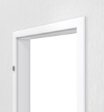Detailansicht von JELD-WEN Zarge für Wohnungseingangstüren ArktisWeiß Optima DuriTop CPL mit runder Kante