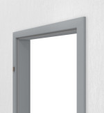Detailansicht von JELD-WEN Zarge für Rauchschutztüren Flint Grey CPL mit runder Kante