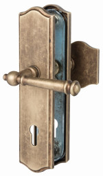 Sicura Mount Everest-LS/LS Antik Bronze-sat. für Wohnungstüren mit Feuerschutz - Südmetall