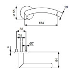 Technische Zeichnung Lisa-R Flat Südmetall