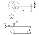 Technische Zeichnung Sybille-R Flat - Südmetall