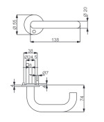 Technische Zeichnung Paula II-R Flat - Südmetall
