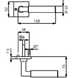 Technische Zeichnung Alaska Square-R - Südmetall