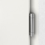 Detail Bänder von Stahl-Aluminium Nebeneingangstür HEBE S68 ZL ARCTIC ohne Glasausschnitt