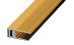 Ansicht von PROVARIO Uni Abschlussprofil Aluminium 7-18mm eloxiert Gold 90cm - Proline